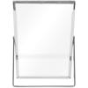 imageLaura Ashley 2x3 Silver Bamboo Metal Picture Frame Vertical with PullOut Easel Stand Made for Tabletop Counterspace Shelf and Desk 2x3 SilverSilver