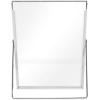 imageLaura Ashley 2x3 Silver Bamboo Metal Picture Frame Vertical with PullOut Easel Stand Made for Tabletop Counterspace Shelf and Desk 2x3 SilverSilver