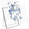 imageLaura Ashley 2x3 Silver Bamboo Metal Picture Frame Vertical with PullOut Easel Stand Made for Tabletop Counterspace Shelf and Desk 2x3 SilverSilver