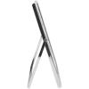 imageLaura Ashley 2x3 Silver Bamboo Metal Picture Frame Vertical with PullOut Easel Stand Made for Tabletop Counterspace Shelf and Desk 2x3 SilverSilver