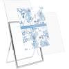 imageLaura Ashley 2x3 Silver Rope Metal Picture Frame Vertical with PullOut Easel Stand Made for Tabletop Counterspace Shelf and Desk 2x3 SilverSilver