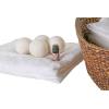 imageLaura Ashley 4 Pack Reusable Wool Lavender Essential Oil Kit to Soften Clothes Reduce Wrinkles and Static Dryer Balls Beige