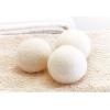 imageLaura Ashley 4 Pack Reusable Wool Lavender Essential Oil Kit to Soften Clothes Reduce Wrinkles and Static Dryer Balls Beige