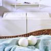 imageLaura Ashley 4 Pack Reusable Wool Lavender Essential Oil Kit to Soften Clothes Reduce Wrinkles and Static Dryer Balls Beige