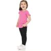 imageLaura Ashley 5Pack Infant ampamp Toddler Girls Shirts  Stylish Comfort and Fashion Multipack Childrens EssentialsFloral  White  Magenta  Yellow  Pink