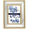imageLaura Ashley 8x10 Champagne Mirror Bead Picture Frame Classic Mirrored Frame with Beaded Border WallMountable Made for Tabletop Display Photo Gallery and Wall Art 8x10 ChampagneGold