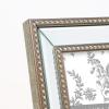 imageLaura Ashley 8x10 Champagne Mirror Bead Picture Frame Classic Mirrored Frame with Beaded Border WallMountable Made for Tabletop Display Photo Gallery and Wall Art 8x10 ChampagneChampagne