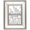 imageLaura Ashley 8x10 Champagne Mirror Bead Picture Frame Classic Mirrored Frame with Beaded Border WallMountable Made for Tabletop Display Photo Gallery and Wall Art 8x10 ChampagneChampagne