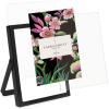 imageLaura Ashley 8x10 Rose Gold Flat Metal Picture Frame Vertical with PullOut Easel Stand Made for Tabletop Counterspace Shelf and DeskBlack
