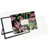 imageLaura Ashley 8x10 Rose Gold Flat Metal Picture Frame Vertical with PullOut Easel Stand Made for Tabletop Counterspace Shelf and DeskBlack