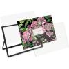 imageLaura Ashley 8x10 Rose Gold Flat Metal Picture Frame Vertical with PullOut Easel Stand Made for Tabletop Counterspace Shelf and DeskBlack