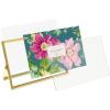 imageLaura Ashley 8x10 Rose Gold Flat Metal Picture Frame Vertical with PullOut Easel Stand Made for Tabletop Counterspace Shelf and DeskGold