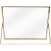 imageLaura Ashley 8x10 Rose Gold Flat Metal Picture Frame Vertical with PullOut Easel Stand Made for Tabletop Counterspace Shelf and DeskGold