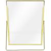 imageLaura Ashley 8x10 Rose Gold Flat Metal Picture Frame Vertical with PullOut Easel Stand Made for Tabletop Counterspace Shelf and DeskGold