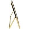imageLaura Ashley 8x10 Rose Gold Flat Metal Picture Frame Vertical with PullOut Easel Stand Made for Tabletop Counterspace Shelf and DeskGold