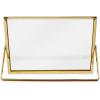 imageLaura Ashley 8x10 Rose Gold Flat Metal Picture Frame Vertical with PullOut Easel Stand Made for Tabletop Counterspace Shelf and DeskGold