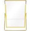 imageLaura Ashley 8x10 Rose Gold Flat Metal Picture Frame Vertical with PullOut Easel Stand Made for Tabletop Counterspace Shelf and DeskGold