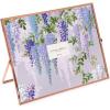 imageLaura Ashley 8x10 Rose Gold Flat Metal Picture Frame Vertical with PullOut Easel Stand Made for Tabletop Counterspace Shelf and DeskRose Gold