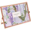imageLaura Ashley 8x10 Rose Gold Flat Metal Picture Frame Vertical with PullOut Easel Stand Made for Tabletop Counterspace Shelf and DeskRose Gold