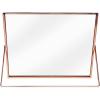 imageLaura Ashley 8x10 Rose Gold Flat Metal Picture Frame Vertical with PullOut Easel Stand Made for Tabletop Counterspace Shelf and DeskRose Gold