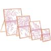 imageLaura Ashley 8x10 Rose Gold Flat Metal Picture Frame Vertical with PullOut Easel Stand Made for Tabletop Counterspace Shelf and DeskRose Gold