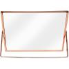 imageLaura Ashley 8x10 Rose Gold Flat Metal Picture Frame Vertical with PullOut Easel Stand Made for Tabletop Counterspace Shelf and DeskRose Gold