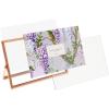 imageLaura Ashley 8x10 Rose Gold Flat Metal Picture Frame Vertical with PullOut Easel Stand Made for Tabletop Counterspace Shelf and DeskRose Gold