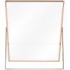 imageLaura Ashley 8x10 Rose Gold Flat Metal Picture Frame Vertical with PullOut Easel Stand Made for Tabletop Counterspace Shelf and DeskRose Gold