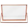 imageLaura Ashley 8x10 Rose Gold Flat Metal Picture Frame Vertical with PullOut Easel Stand Made for Tabletop Counterspace Shelf and DeskRose Gold