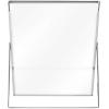 imageLaura Ashley 8x10 Rose Gold Flat Metal Picture Frame Vertical with PullOut Easel Stand Made for Tabletop Counterspace Shelf and DeskSilver