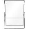 imageLaura Ashley 8x10 Rose Gold Flat Metal Picture Frame Vertical with PullOut Easel Stand Made for Tabletop Counterspace Shelf and DeskSilver