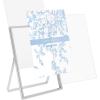 imageLaura Ashley 8x10 Rose Gold Flat Metal Picture Frame Vertical with PullOut Easel Stand Made for Tabletop Counterspace Shelf and DeskSilver