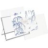 imageLaura Ashley 8x10 Rose Gold Flat Metal Picture Frame Vertical with PullOut Easel Stand Made for Tabletop Counterspace Shelf and DeskSilver