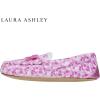 imageLaura Ashley Fleece Girls Moccasin Slippers Indoor Outdoor Easy to Wear Home Shoes for KidsFloral