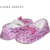imageLaura Ashley Fleece Girls Moccasin Slippers Indoor Outdoor Easy to Wear Home Shoes for KidsFloral