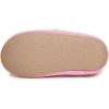 imageLaura Ashley Fleece Girls Moccasin Slippers Indoor Outdoor Easy to Wear Home Shoes for KidsPink Plain