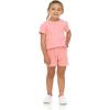 imageLaura Ashley Girls 5Pack Shorts  Soft ampamp Stylish Essentials for Toddlers and Little Girls 12M4YGrey  Pink Green  Blue Floral  Orange
