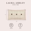 imageLaura Ashley LAP008366 Decorative Pillow 1 Count Pack of 1 BeigeWhite