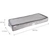 imageLaura Ashley NonWoven Bed Storage Bag  Foldable  Bedroom Storage  Zippered Top  Almeida Dove Grey
