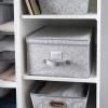 imageLaura Ashley NonWoven Jumbo Storage Box Dimensions L16 x W16 x H10 Collapsible Durable Home Organization Closet Storage Grey