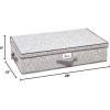 imageLaura Ashley NonWoven Under The Bed Storage Box  Almeida Dimensions L28 x W16 x H6  Underbed Storage  Durable  Handles  Foldable A