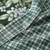 imageLaura Ashley Queen Duvet Cover Set Reversible Cotton Bedding Set Includes Matching Shams with Bonus Euro Shams ampamp Throw Pillow Covers Bramble Floral Green QueenBramble Floral Green