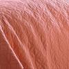 imageLaura Ashley Solid Collection Quilt Set100 Cotton Breathable All Season Bedding with Matching Shams PreWashed for Added Softness FullQueen Coral 3 CountCoral