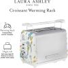 imageVQ Laura Ashley Elveden Navy Stainless Steel 2 Slice Toaster  MultiFunctional Bagels ampamp Bread Toaster 2 Slice with Adjustable Heating ampamp Defrost Mode  Featuring 2 Wide Slots Croissant Warming RackElveden White 2 Slice Toaster