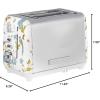 imageVQ Laura Ashley Elveden Navy Stainless Steel 2 Slice Toaster  MultiFunctional Bagels ampamp Bread Toaster 2 Slice with Adjustable Heating ampamp Defrost Mode  Featuring 2 Wide Slots Croissant Warming RackElveden White 2 Slice Toaster