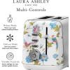 imageVQ Laura Ashley Elveden Navy Stainless Steel 2 Slice Toaster  MultiFunctional Bagels ampamp Bread Toaster 2 Slice with Adjustable Heating ampamp Defrost Mode  Featuring 2 Wide Slots Croissant Warming RackElveden White 2 Slice Toaster