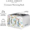 imageVQ Laura Ashley Elveden Navy Stainless Steel 2 Slice Toaster  MultiFunctional Bagels ampamp Bread Toaster 2 Slice with Adjustable Heating ampamp Defrost Mode  Featuring 2 Wide Slots Croissant Warming RackElveden White 4 Slice Toaster