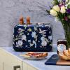 imageVQ Laura Ashley Elveden Navy Stainless Steel 2 Slice Toaster  MultiFunctional Bagels ampamp Bread Toaster 2 Slice with Adjustable Heating ampamp Defrost Mode  Featuring 2 Wide Slots Croissant Warming RackElveden Navy 4 Slice Toaster
