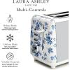 imageVQ Laura Ashley Elveden Navy Stainless Steel 2 Slice Toaster  MultiFunctional Bagels ampamp Bread Toaster 2 Slice with Adjustable Heating ampamp Defrost Mode  Featuring 2 Wide Slots Croissant Warming RackChina Rose 2 Slice Toaster