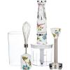 imageLaura Ashley 150W Immersion Blender Handheld  4 in 1 Electric Hand Blender for Kitchen with Durable Stainless Steel Blades Whisk ampamp 300ml Mixing Pouring Cup  2 Speed Modes Hand Held Stick BlenderElveden White